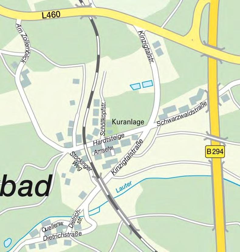 Ortsplan Lauterbad Am Zllernblick Hardtsteige Schöllkpfstraße Amselweg