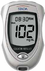 Blutzuckermessgeräte Diabetiker-Bedarf STADA Gluco Result PZN Bezeichnung 05879356 Set mg/dl 05879362 Set mmol/l Technische Daten