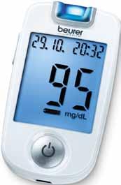 Diabetiker-Bedarf Blutzuckermessgeräte GL 40 PZN Bezeichnung 07270257 Set mg/dl 07270263 Set mmol/l Technische Daten Messtechnik elektrochemisch Maße (HxBxT) 85 x 47 x 14 mm Gewicht 43 g