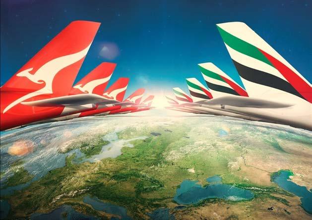 Emirates Partnerschaften Strategische Partnerschaft mit Qantas
