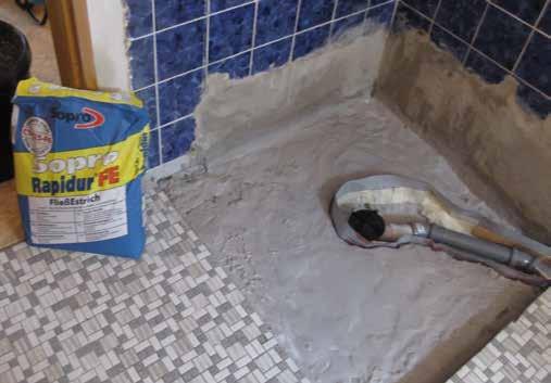für barrierefreie und schwellenlose Duschflächen im Badezimmer System MEPA
