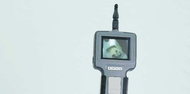 Videoskop Typ DN-5 mit LED-Prüfkopf, 28 mm Ø Zentrierhilfe Prüfkopf mit 8 LED s Technische Daten: Videoskop DN-5, mit