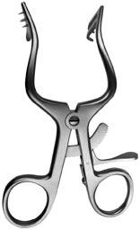 Plester retractor, 3 prongs left, blade right 10-457-13 Helms