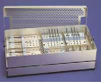 larger instruments - 2 trays ear forceps - 2 trays hooks and knives - 1 tray ear specula - 1 tray micro suction