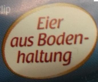 2.2.2 Kennzeichnung mit bildhafter Darstellung bei Eigenmarken Bei der Kennzeichnung überwiegen Angaben in Textform wie beispielsweise mit Eiern aus Bodenhaltung.