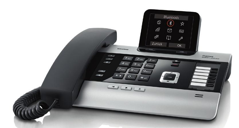 Zuordnung der bis zu 17 Rufnummern Erweiterbar zur schnurlosen VoIP-/ISDN-Telefonanlage mit bis zu 6 Mobilteilen, für bis zu 4 gleichzeitige Gespräche Fax- und Ethernet-Anschluss Grosses,