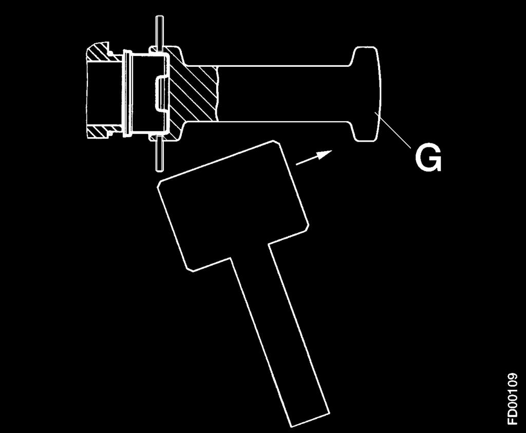 8 Bremssattel austauschen (für Axial- und Radial-Scheibenbremse ) Verwenden Sie zur Demontage und Montage der Stahlkappe (10a) das Werkzeug (G) (Bestnr. Z001105).