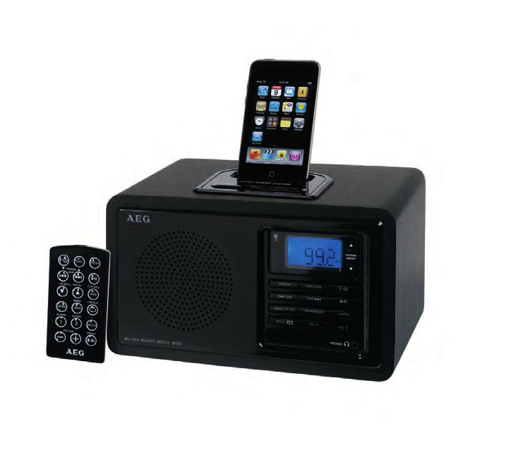 Consumer Electronics l 9 MR 4115 i Uhrenradio für ipod Uhrenradio mit ipod Docking.