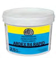 ARDEX A 950 Flexspachtel, grau ARDEX R 1 Renovierungsspachtel ARDEX R4 RAPID Universal-Schnellspachtel Mit ARDURAPID -Effekt, enthält Zement.