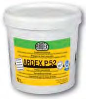 150 g ARDEX P 51/m 2 Mischungsverhältnis: 1 Teil ARDEX P 51 : 3 Teilen Wasser ca. 50 g ARDEX P 51/m 2 Mischungsverhältnis: 1 Teil ARDEX P 51 : 5 Teilen Wasser ca.