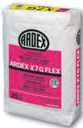 ARDEX X 6 PLUS Flexkleber ARDEX X 7 G FLEX Flexmörtel FLIESEN- VERLEGUNG Zum Ansetzen und Verlegen von Fliesen aus Steingut, Steinzeug und Feinsteinzeug sowie Dämmstoffen.