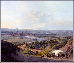 Blick auf Dresden um 1810 Punkt halb zwölf Uhr stand der Student Anselmus... schon auf der Schlossgasse in Conradis Laden.