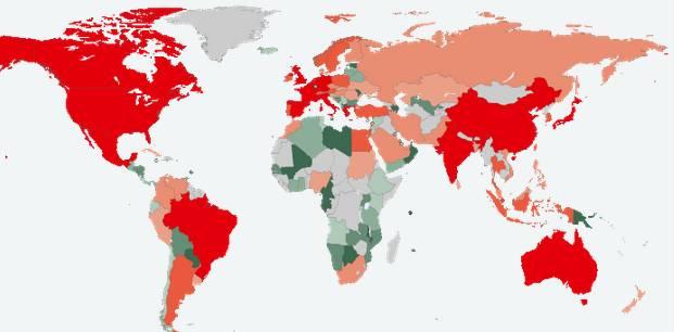 Geld = Kredit Der Blick auf die Schuldenuhren verdeutlicht: Zahlreiche Industriestaaten dieser Welt sind