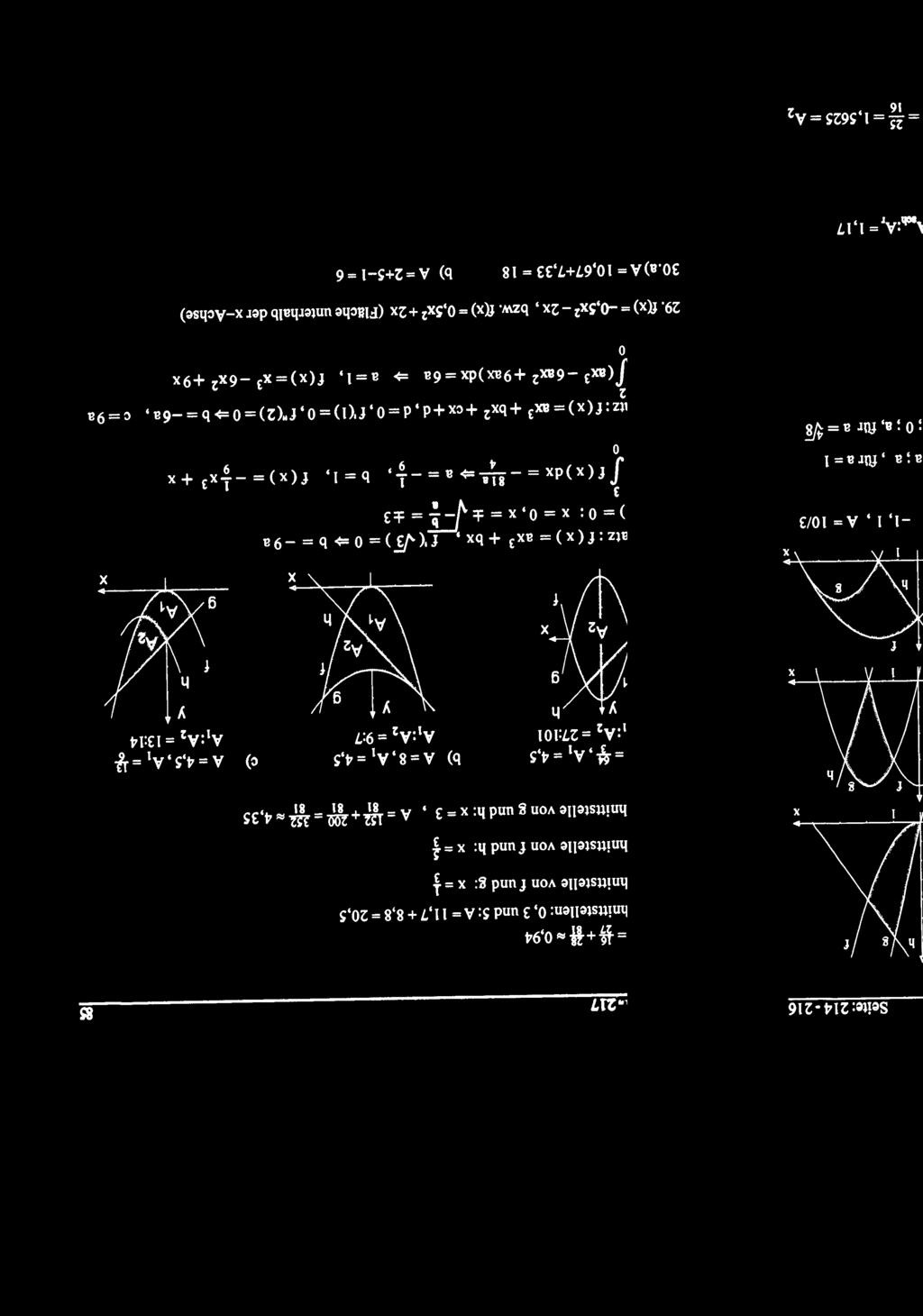 g: x = t Schnittstelle von f und h: x = 1 Schnittstelle von g und h x = A = ill + = lli