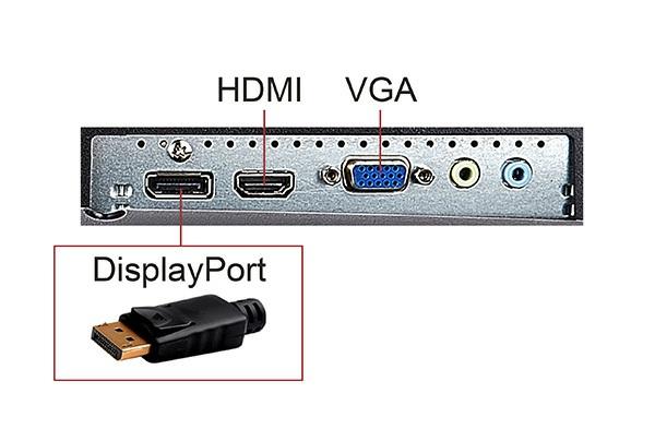 Mit den DisplayPort-, HDMI- und VGA-Eingängen genießen Sie Freiheit und Flexibilität bei der Verbindung Ihrer dedizierten