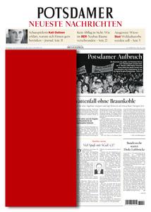 Potsdamer Neueste Nachrichten Wrap Zeitungspapier Wraps umhüllen ganzseitig ein Zeitungsbuch viel Raum für