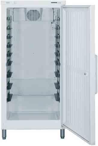 Kühlgerät Bäckereinorm mit Umluftkühlung Kühlen Das Umluft-Bäckereigerät ist speziell auf die Bäckereinorm ausgelegt.