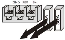 Anordnung der Bedienelemente 1. Betriebsstatus-Anzeige Leuchtet rot während des Betriebs. 2. Filterwahlschalter LPF - Niederbandfilter HPF - Hochbandfilter 3.