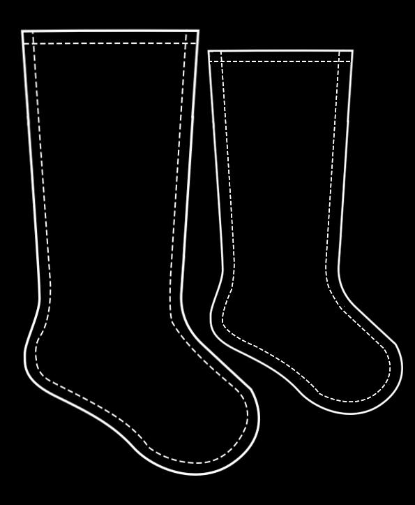 Sami DOLLS Sami DOLLS Socke groß außen Schneide 2x Socke klein außen Schneide 2x 0,7 cm