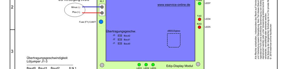 Bedienungsanleitung Titel: EDIP- Display V1.5 Index: Layout: 2.0 Datum: 2.05.