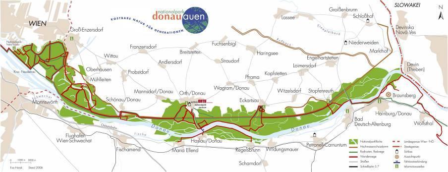 Nationalpark Vernunft Donaukraftwerk östlich von