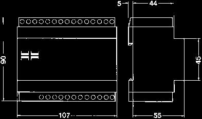 Kurzschlussfest durch PTC 3 TE 40 VA ST40 790 1 Sicherheitstransformator 30 V~ 50