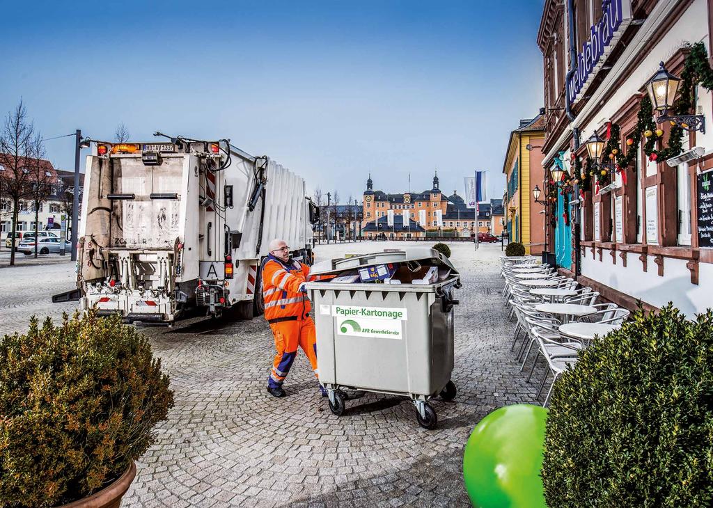 000 Tonnen gewerbliche Abfälle im Jahr ein und stellt den sicheren Transport des ülls zu den Recycling- und Entsorgungsstandorten sicher.