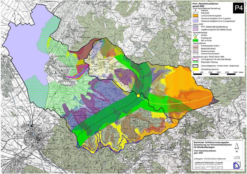 Abstandsflächen zu NSG (200 m) und Vogelschutzgebieten Artenschutzrecht Landschaftsbild Naturparke Biotopverbund (einschl.