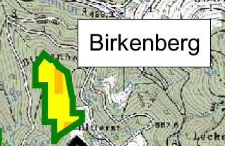 STECKBRIEFE DER WINDHÖFFIGEN STELLEN: BIRKENBERG Natura 2000 Naturschutzgebiete - Bann- und Schonwald - Es sind keine Natura 2000-Gebiete direkt betroffen.