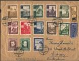80 1418 Österreich, 1946-07-12, LINZ, auf Paketausschnitt, Rekozettel aus der 1. Rep., Nachnahme, 40 zensuriert, P!