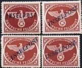 Müller BPP, Mi 200 1494 Deutsches Reich, Feldpostmarken, 1944, Inselpost Zulassungsmarke 10 B d,