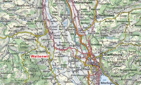 Dokumentation Seite 15/16 Wohngemeinde Wattenwil Ländlich-zentral Wattenwil liegt am Fusse des Gantrisch und ist