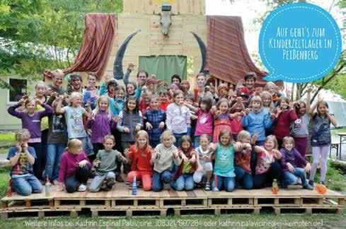Kinder 20 Jahre Kinderzeltlager Peißenberg Eine lange Ehrenamtstradition verbindet die Evangelische Jugend im Dekanat mit dem Kinderzeltlager in Peißenberg.