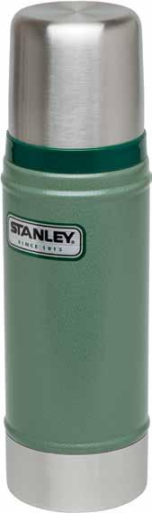 626200 STANLEY CLASSIC 750 ml Vakuum-Flasche Die aus rostfreiem 18/8 Edelstahl gefertigte Stanley Classic Vakuum-Flasche ist mit einer schützenden, grünen Hammerschlaglackierung versehen.