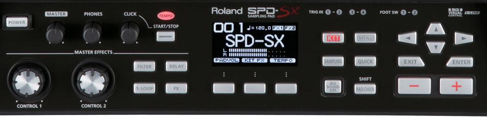 Das SPD-SX verfügt natürlich auch über eine umfangreiche Auswahl an Preset-Sounds / Loops aller Art (Percussion, Backing, Electro, EFX...).