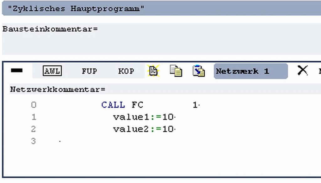 VIPA System 300S WinPLC7 Beispiel zur Projektierung > SPS-Programm in Simulator testen 4.