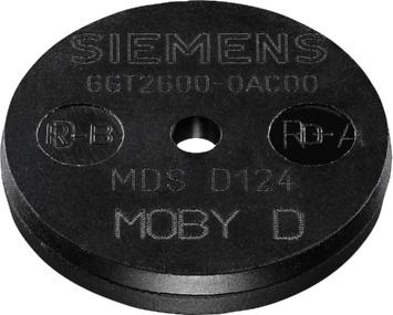 Siemens AG 013 RFID-Systeme für den HF-Bereich Transponder (ISO-Mode) MDS D14 Übersicht 180 C 300 mm -5 C ISO Der MDS D14 ist ein mobiler, passiver und wartungsfreier Transponder auf Basis ISO 15693.