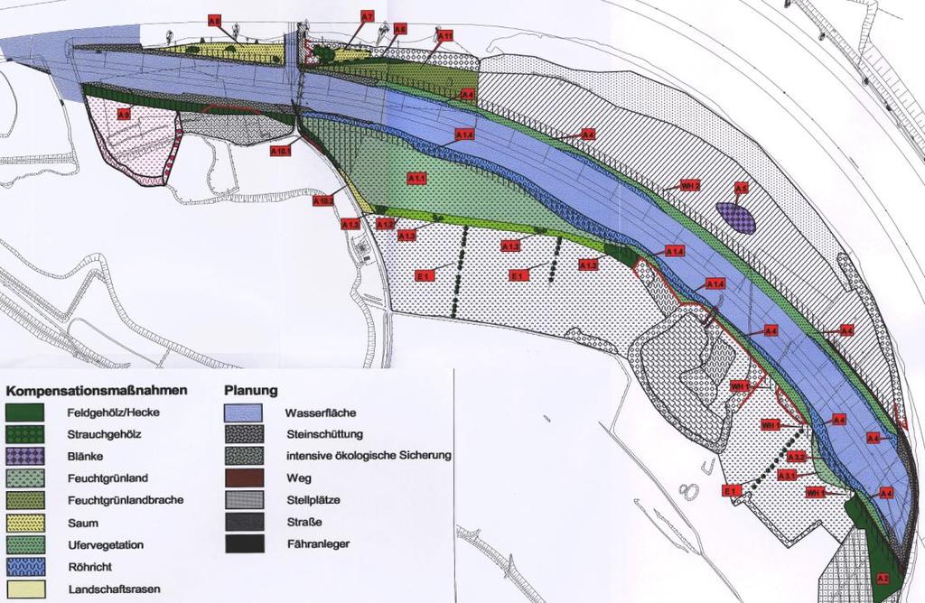 4. Aktuelle Maßnahmen Flutmulde Rees Funktionsprinzip: ab Wasserständen von MW + 0,80 m springt die Flutmulde an und führt so zu einer Hochwasserentlastung im Hauptquerschnitt Maßnahme wird aus