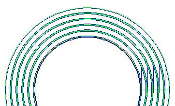 gate controled diode: kreisförmige Diode ( =1mm), ganzflächig geöffnet und mit Metall bedeckt umgeben von 5