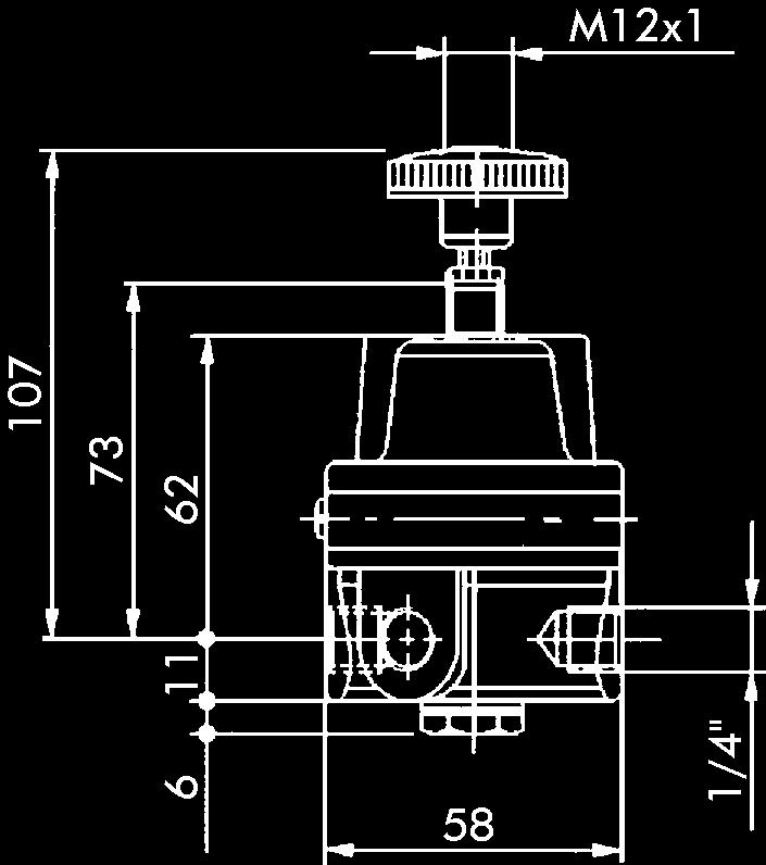 Serie Präzisionsdruckregler Einsatz: Präzisionsdruckregler werden überall dort eingesetzt, wo die ankommende Druckluft auf einen