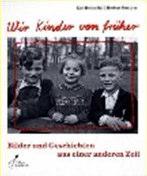 Originalfotografien (meist von Personen) aus den Nachkriegsjahren, jeweils eine kurze fiktive Geschichte zu den abgebildeten Personen/ Kindern, kurze Alltagsgeschichten (über Kinder) aus der