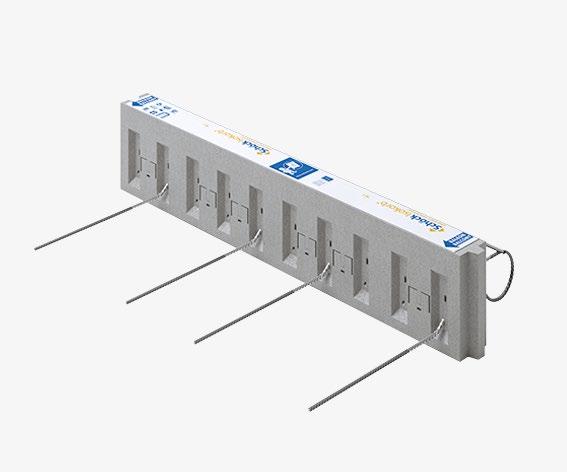 Schöck Isokorb Typ QZ Produktgruppe 14 Tragendes Wärmedämmelement für Balkone auf Stützen und Loggiaplatten.