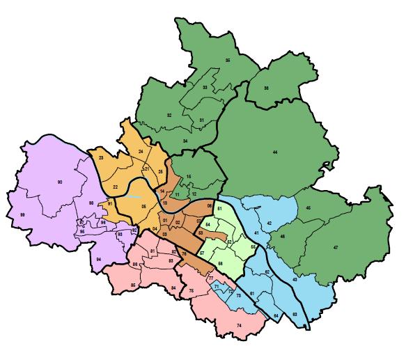 1.2 Wahlgebiet Der Freistaat Sachsen wurde wie in den Jahren 1999, 2004 und 2009 in 60 Wahlkreise aufgeteilt. Auf die Landeshauptstadt Dresden entfielen dabei sieben Wahlkreise; die Wahlkreise Nr.