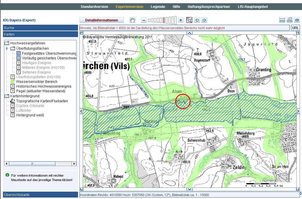 Der Informationsdienst überschwemmungsgefährdete Gebiete (IÜG) www.iug.bayern.