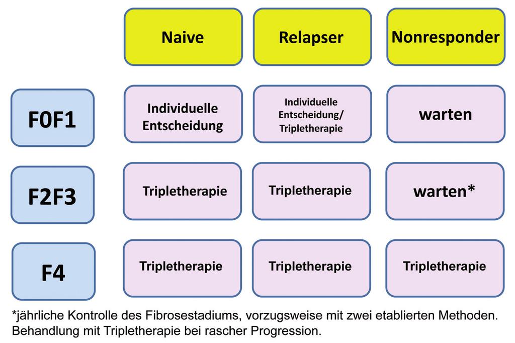 Zu den Nebenwirkungen von pegyliertem Interferon und Ribavirin kommen noch die Nebenwirkungen der HCV-Proteasehemmer hinzu. Eine Dosisreduktion ist bei den Proteasehemmern nicht möglich.