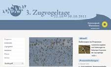 Flyer Internetseite : www.zugvogeltage.