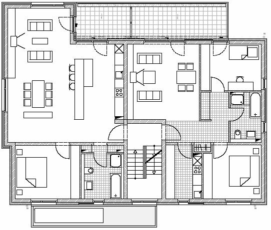 82 m² - offene Küche - separate Küche - Terrasse und Garten - Terrasse und Garten Wohnung-Nr.
