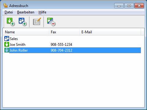 Brother PC-FAX-Software (Für MFC-Modelle) Brother Adressbuch 5 a Sie haben die folgenden Möglichkeiten: (Windows XP, Windows Vista und Windows 7) Klicken Sie auf Start und dann auf Alle Programme,