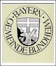Bayern, Gemeinde Blindheim Tag der Briefmarken 1988 eingeklebt MiNr 1351 eingeklebt