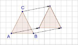 7) 4 Geometrische Figuren parallel verschiebenn Verschiebe das Dreieck 5 Kästchen nach